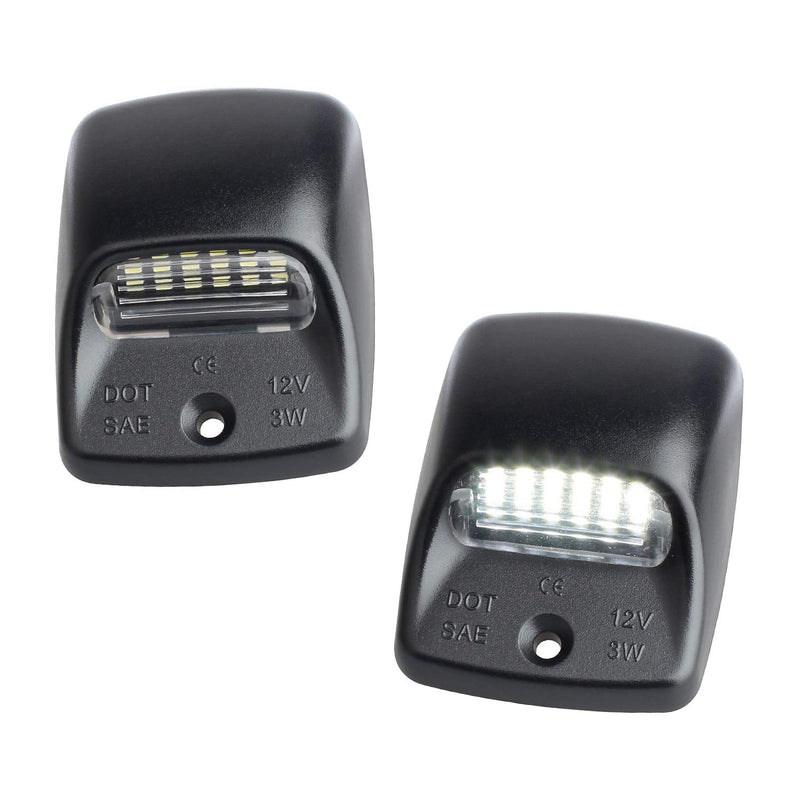 RUXIFEY LED License Plate Light Lamp Replacement Compatible with Tacoma 2005 to 2015, Tundra 2000 to 2013, 6000k White black
