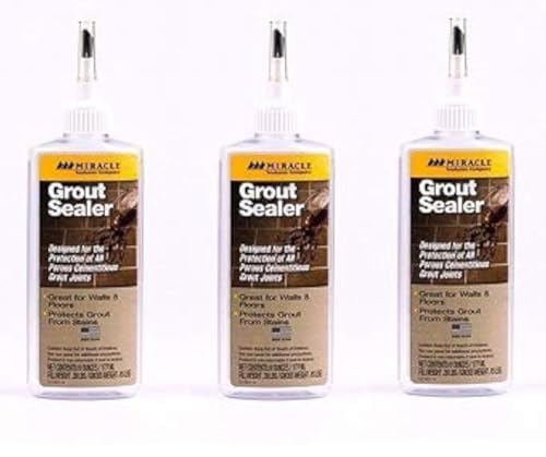 Miracle Sealants GRT SLR 6-Ounce Grout Sealer, 6-Ounce (Тhrее Расk)