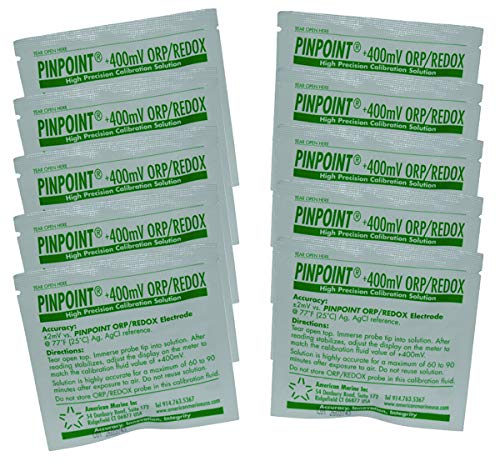 Pinpoint® High-Precision +400mV ORP/REDOX Calibration Fluids (Buffer Solution), 10 Piece Set