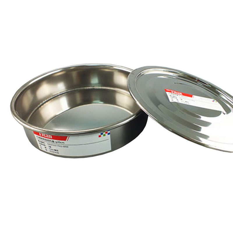 Test Sieve Pan and Lid for Chrome Plating Steel Frame φ30cm/12" Diameter Sieve