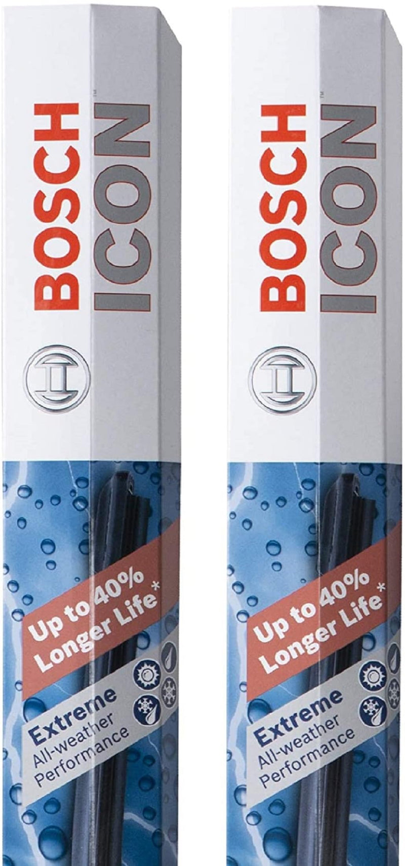 BOSCH 22A22B ICON Beam Wiper Blades - Driver and Passenger Side - Set of 2 Blades (22A & 22B) Front (22A & 22B) , 2 Blades ( Pack of 1) ICON Combo Pack (Front)