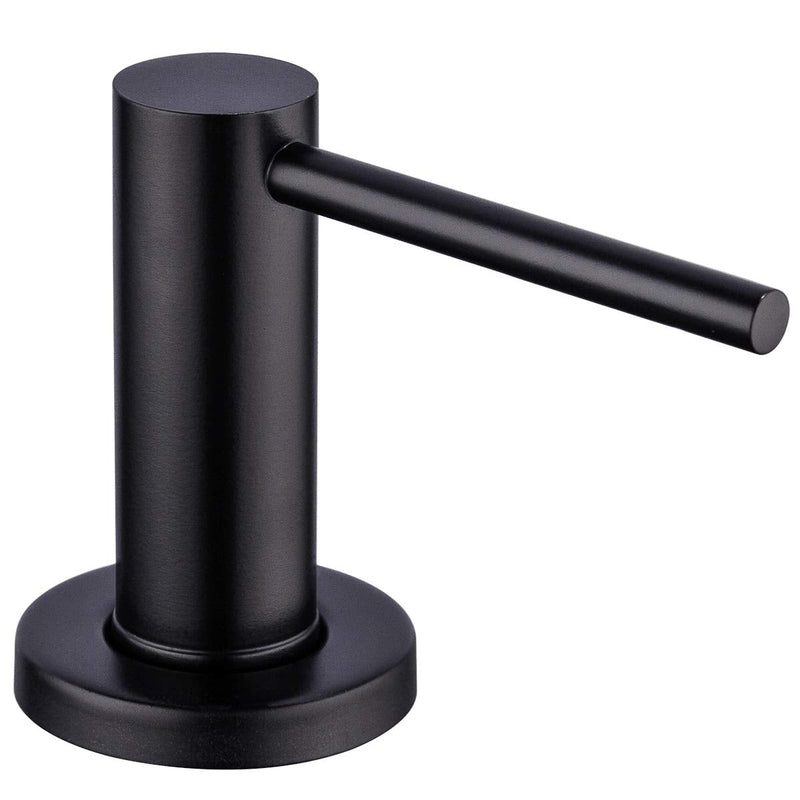 Matte Black Kitchen Sink Soap Dispenser GAPPO Countertop Pump Hand Lotion Built in Bottle Upgrade Stainless Steel Screw Matte Black