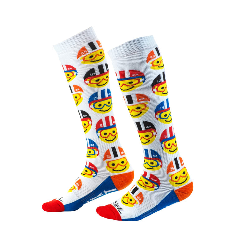 Oneal 2021 Youth Pro MX Socks - Emoji Racer Multi 0356-764