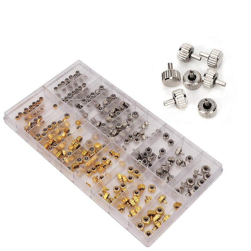 Round Head and Flat Head Watch Crown, Watch Repair Tool, Spare Parts from Stainless Steel 3.5/4.0/4.5/5.0 mm for all types of watches
