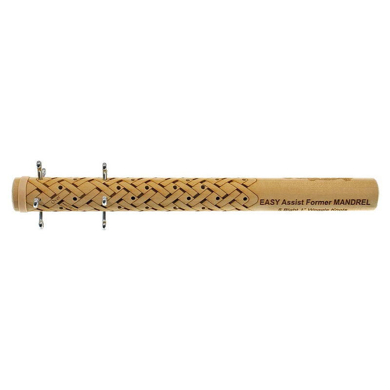 Easy Assist Mandrels – Knot Tying Tool – Includes Pins and Rubber Bands (1 Inch, 5 Bight) 1 Inch (5 Bight)