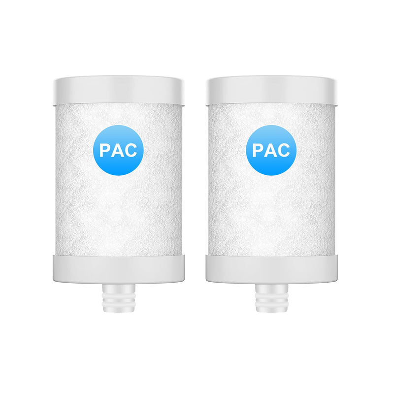 WINGSOL Replacement Filter Cartridge for Faucet Filter Compatibel with: WS-FM001-PAC/5in1/PC/CRM/(LED), WS-FM002-PAC/(LED), Carbon Fiber, 2 Pack