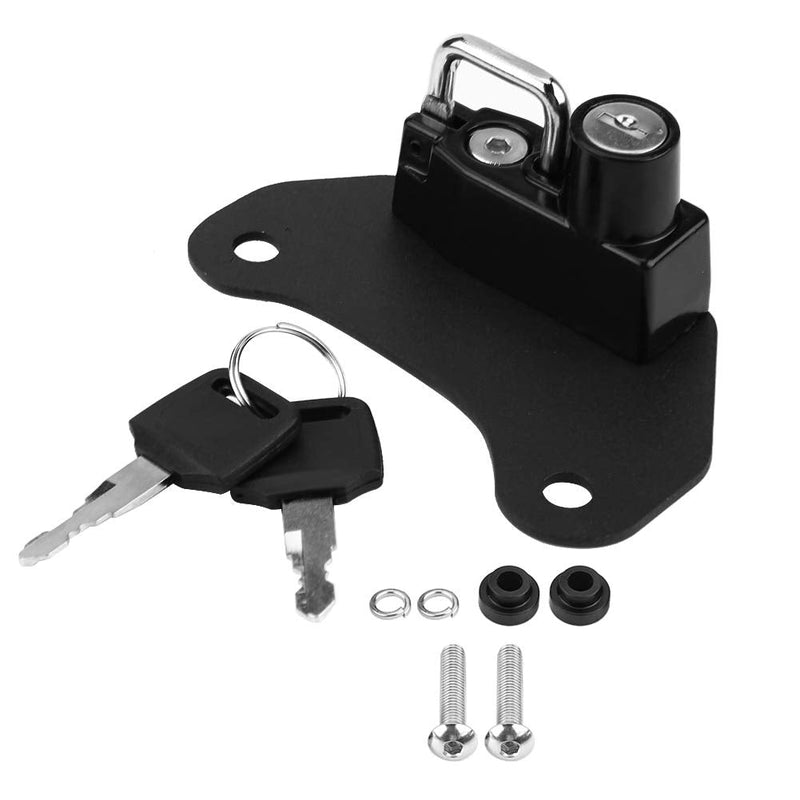 for Indian Bobber Accessories 2021 Motorcycle Helmet Lock,Aluminium Alloy Lock Mount Hook with 2Pcs Keys for 2015-2018,11 * 5.3 * 4.3cm/4.3 * 2.1 * 1.7in(Black)