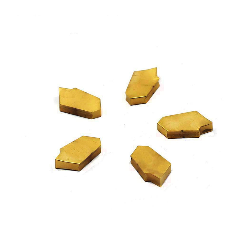 OSCARBIDE Carbide Grooving Inserts GTN-3(QC1403) Multilayer Coated CNC Lathe Inserts Cutters for Lathe Grooving Cut-Off Tool,5 Pieces/Pack