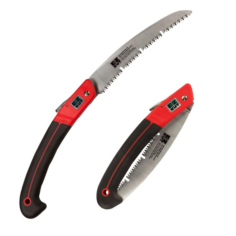 EZ KUT WOW Folding Saw 10” – Heavy-Duty Hand Saw for Tree Trimming, Pruning & Wood Cutting – Compact Foldable Design for Camping, Hunting & Survival – Razor Sharp SK4 Steel Blade Wow Saw