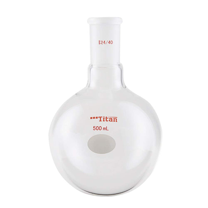 Lab Boiling Flasks 500ml Single Neck Round Bottom Boiling Flasks with 24/40 Standard Taper Outer Joint