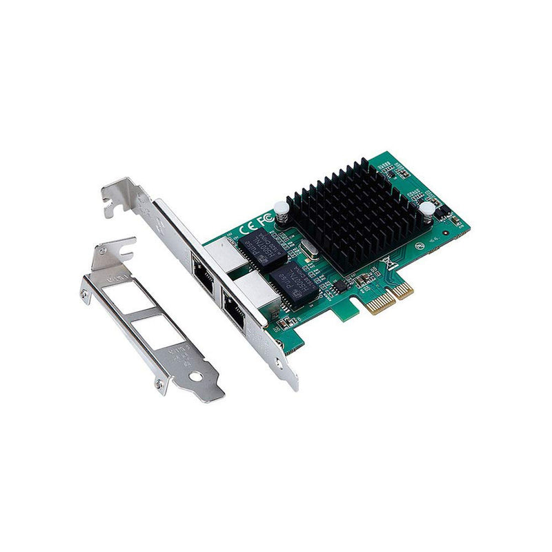 X-MEDIA XM-NA3821 PCI-E 2-Port Dual 10/100/1000Mbps Gigabit Ethernet PCI Express (PCIe x1) Server Network Card/Network Adapter, Intel 82575 Chipset, Windows 11 & Linux Supported