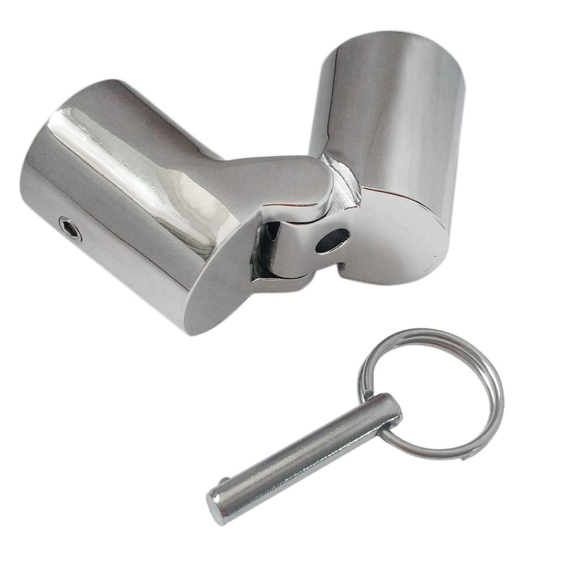 316SS Marine Grade Boat Pipe Connector, Stainless Steel Folding Swivel Coupling Tube Pipe Connector Boat Hardware Fitting for (22mm) 7/8inch Tube For (25mm)1nch O.D tube