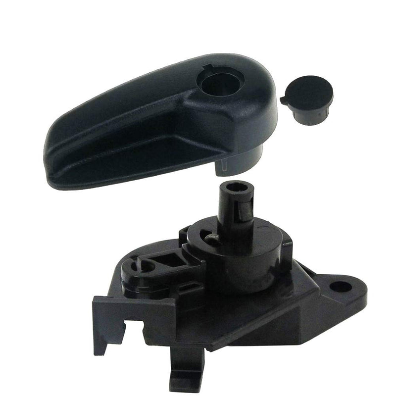 Hood Release Handle Lever Knob DS7Z-16B626-C Bundle with Handle Mounting Bracket DS7Z-99042C74-A, Fit for Ford Fusion 2013 2014 2015 2016 Lincoln MKZ