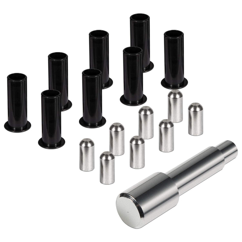 Door Pin Guides & Door Bushing Removal Tool For Jeep Wrangler JK JKU JL JLU Sports Sahara Freedom Rubicon Unlimited Gladiator JT 2/4-Door 2007-2024 Stainless Steel Hinge Bolts Guides Liners (17 PCS)