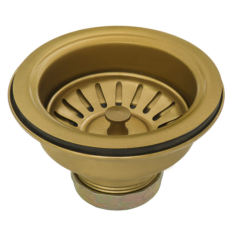 Ruvati Kitchen Sink Strainer Drain Assembly - Satin Matte Gold Stainless Steel - RVA1022GG