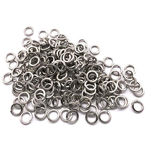 M8 Split Lock Washer, 304 Stainless Steel Spring Lock Washer, 200Pcs M8