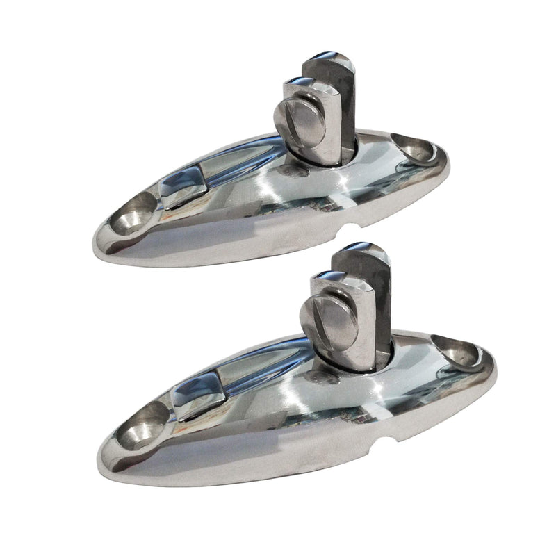 316 Stainless Steel Marine Grade Deck Swivel Hinge Mount Bimini Top Hardware