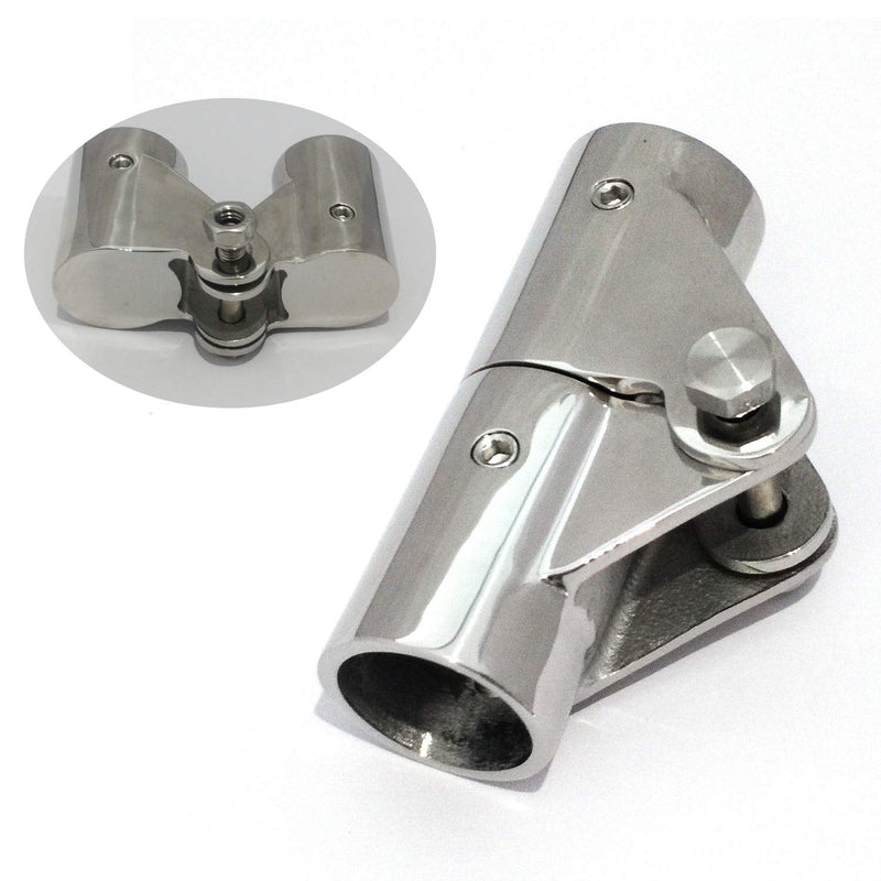 316SS Boat Tube Connector,Boat Rail Fittings Folding Swivel Connector for 1INCH O.D.tube/pipe Marine Boat Yacht