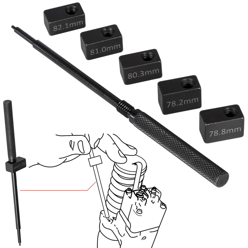 E-cowlboy 3350 Injector Height Gauge Kit for Detroit Diesel Series 50 & 60 Engines, Plastic & Metal Body, Includes 78.2mm, 78.8mm, 80.3mm, 81.0mm & 82.1mm Gauge Blocks, HG - 1590