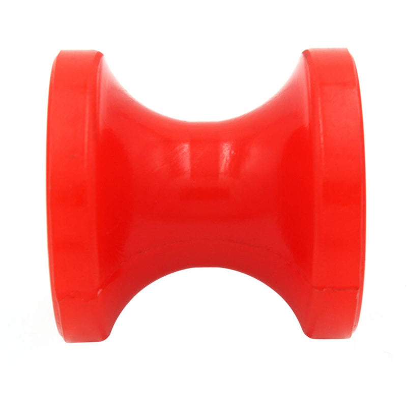 Boat Trailer Bow Stop Roller 3 Inch Polyurethane Replacement Boat Jetski Trailer Part Non Marking Red