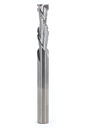 YONICO CNC Compression Bit 2 Flute Spiral End Mill Chip Breaker Router Bit 1/4-Inch Dia. 1/4-Inch Shank 36267-SC 1/4" Diameter - 7/8" Length