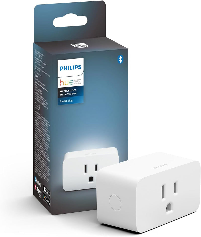 Philips Hue Smart Plug, White - 1 Pack - Turns Any Light Into a Smart Light - Control with Hue App - Compatible with Alexa, Google Assistant, and Apple HomeKit 1-Pack