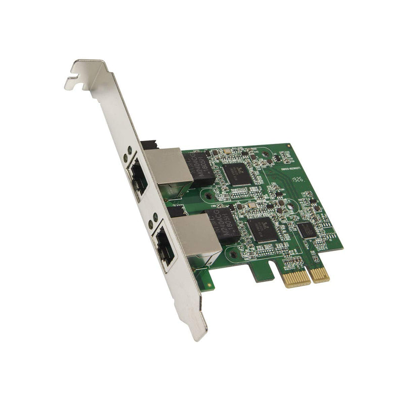 Syba Dual 2.5 Gigabit Ethernet PCI-E Network Expansion Card RJ45 LAN Adapter Low Profile Bracket SD-PEX24066 2-Port 2.5G