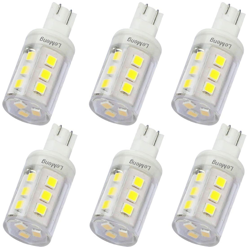 3W T10 Wedge Base RV 921 LED Light Bulb 12VAC/DC Landscape Garden Patio Path Driveway Malibu, RV Camper Trailer Motorhome Marine Boat Dome Fixture Lighting(6000K Daylight White)-6 Pack 6000k Daylight White