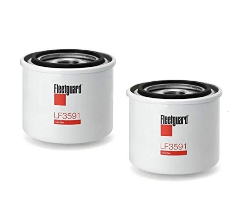 LF3591 Fleetguard Lube Spin-On, Cummins Onan 122-0833 (Pack of 2)