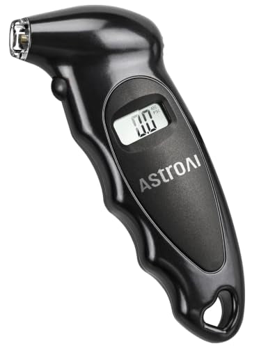 AstroAI Digital Tire Pressure Gauge 200PSI for Car, Truck, SUV, Motorcycle Black 1Pack