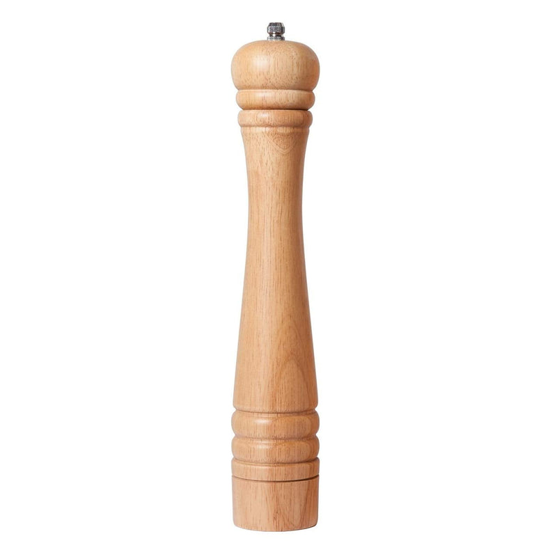 Pepper Mill, Pepper Grinder with Adjustable Ceramic Grinder, Rubber Wood, Height 30 cm / 12 inch