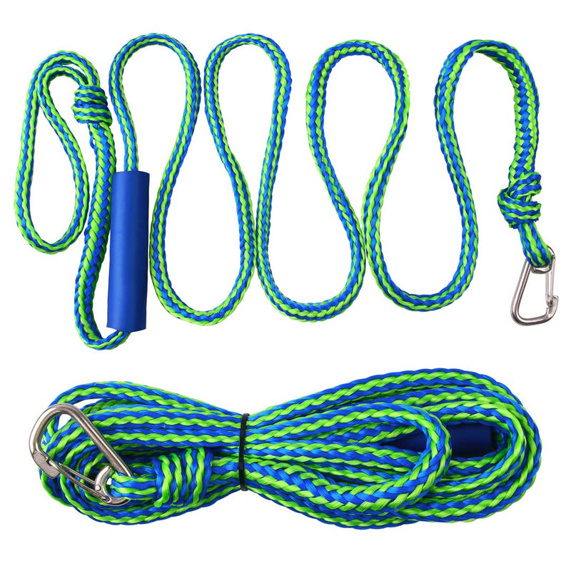 Docking Lines Rope Mooring Bungee - PWC Dock Rope 7FT 10FT 14FT with Foam Float for Personal Watercraft Kayak, Jet Ski, SeaDoo, Boat, Pontoon Bungee Docking Line Rope 0.39in 10ft 1pack