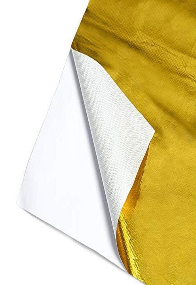 Mishimoto MMHP-GRB-1224 Gold Reflective Barrier w/Adhesive, 12" x 24"