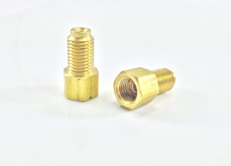 The Stop Shop 3/16 Inch Brake Line Adaptor 3/8"-24(Female End) to 7/16"-24(Male End) Pack of 2