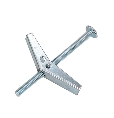 cSeao 50 Pieces 1/8-2" Toggle Bolts Sheetrock Wall Anchors for Hanging Heavy Items, Zinc Plated 2. 1/8" x 2" 50 Pack