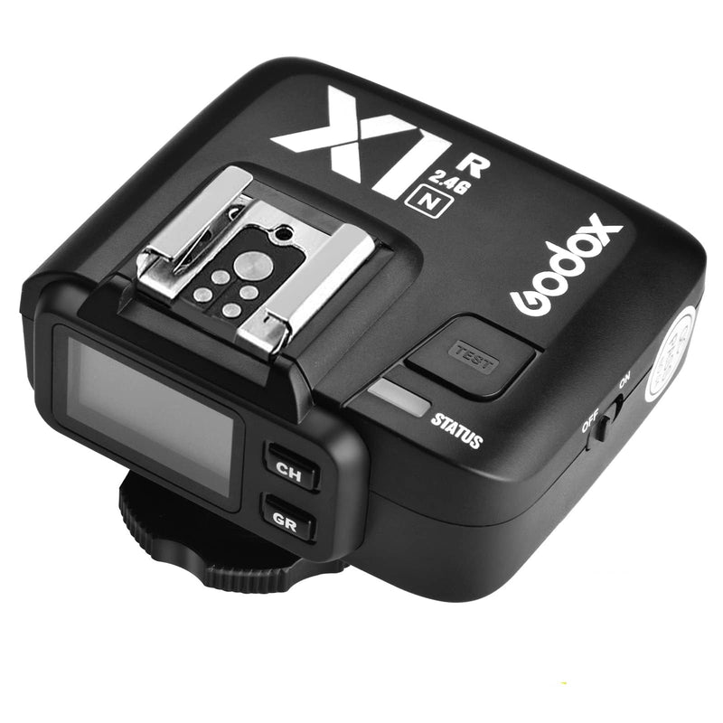 Godox X1R-N i-TTL 2.4G Wireless Remote Flash Trigger Receiver Compatible for Nikon Camera, HSS1/8000s, 5 Groups and 32 Channels,2.4G Wireless X System (Receiver Only)