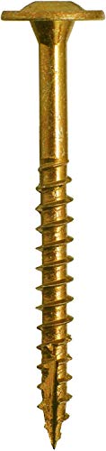 GRK Fasteners #8 x 2-3/4" Low-Profile Cabinet Washered Screws, 100 PCS