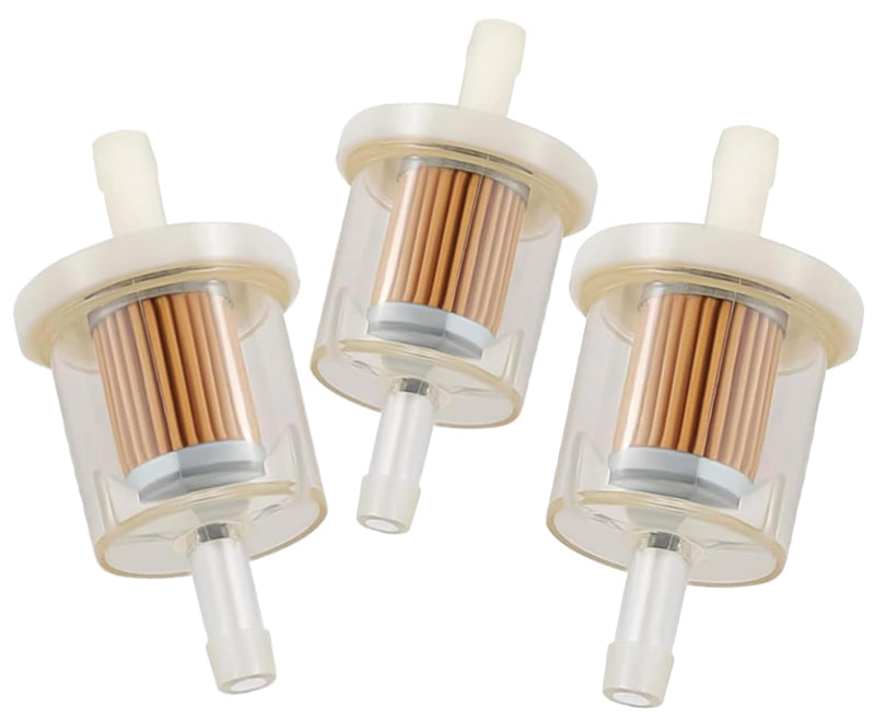 49019-0027 Fuel Filter for Brigs and Straton 691035 493629 84001895 5065 Replace for Kawasaki 49019-7001 49019-7005 49019-0014 1/4" Inline Fuel Filter Lawn Mower 2hp 17.5hp 27hp 35hp Engines
