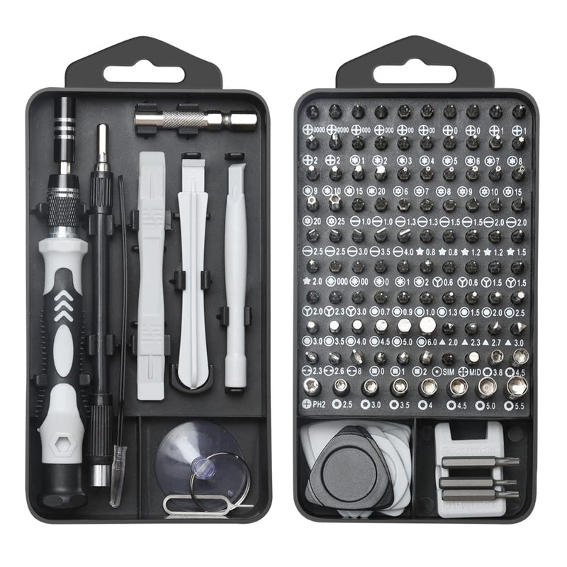 Precision Screwdriver Set, Lifegoo 122pcs Magnetic Repair Tool Kit for iPhone Series/Mac/iPad/Tablet/Laptop/Xbox Series/PS3/PS4/Eyeglasses/Watch/Cellphone/PC/Camera/Electronic 122 in 1