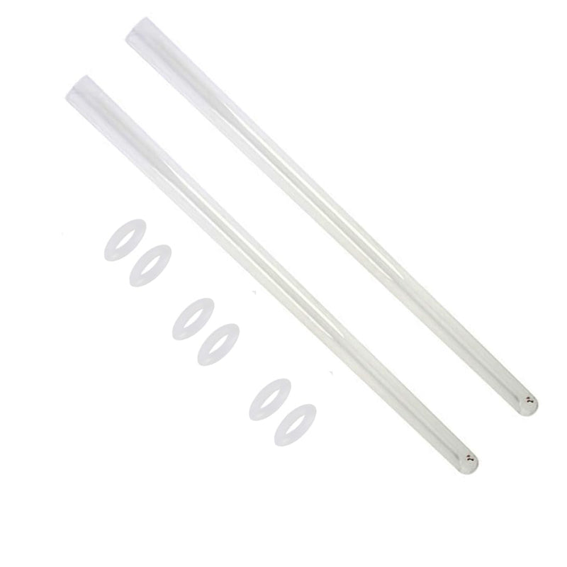 HQUA-TWS-12Q Quartz Sleeve Only Fit HQUA-TWS-12, TWS-121 UV Water Disinfection System,2 Pack, 6 o-rings contained.