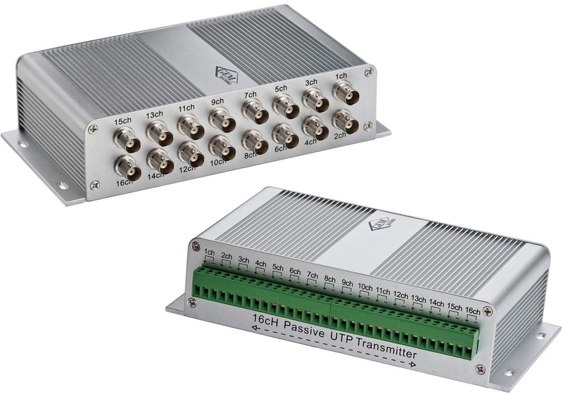 Triplett GEM Passive 16-Position CCTV Balun Analog Transceiver Box with 16 BNC Jacks to Screw Terminal (TRB-16BNCST) TRB-16BNCST