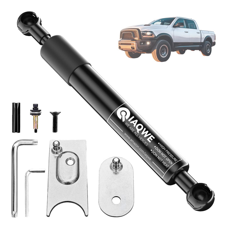 Truck Tailgate Assist Shock 43301 Compatible with 2009-2018 Dodge Ram 1500, 2010-2024 Dodge Ram 2500/3500, 2019-2024 Dodge Ram 1500 Classic black