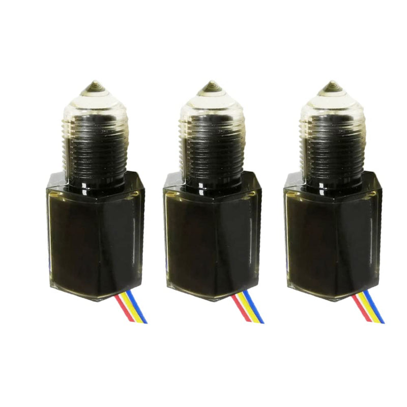 FS-IR1902D PNP-NO Optical Infrared Water Oil Fuel Fluid Diesel Liquid Level Sensor Switch 5 to 24VDC,Pack of 3