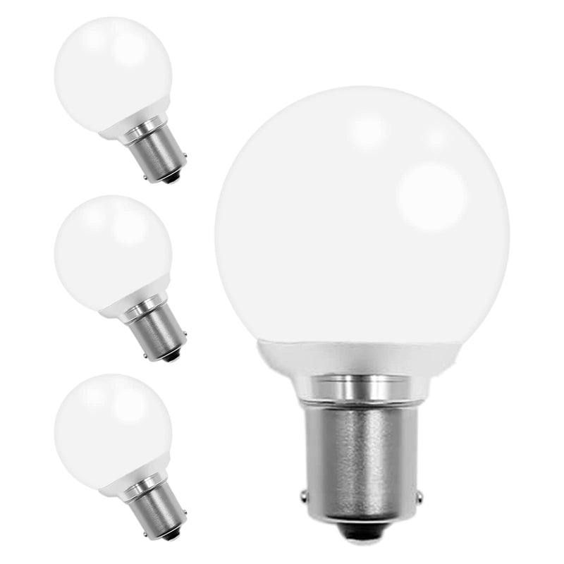 Cheopha 1141 1156 20-99 12V RV Vanity LED Light Bulbs BA15S Single Contact Bayonet Base for RV Camper Trailer Motorhome Marine Boat Interior Bedroom Light Bulb 2W Cool White Pack of 4 4 Count(Pack of 1)