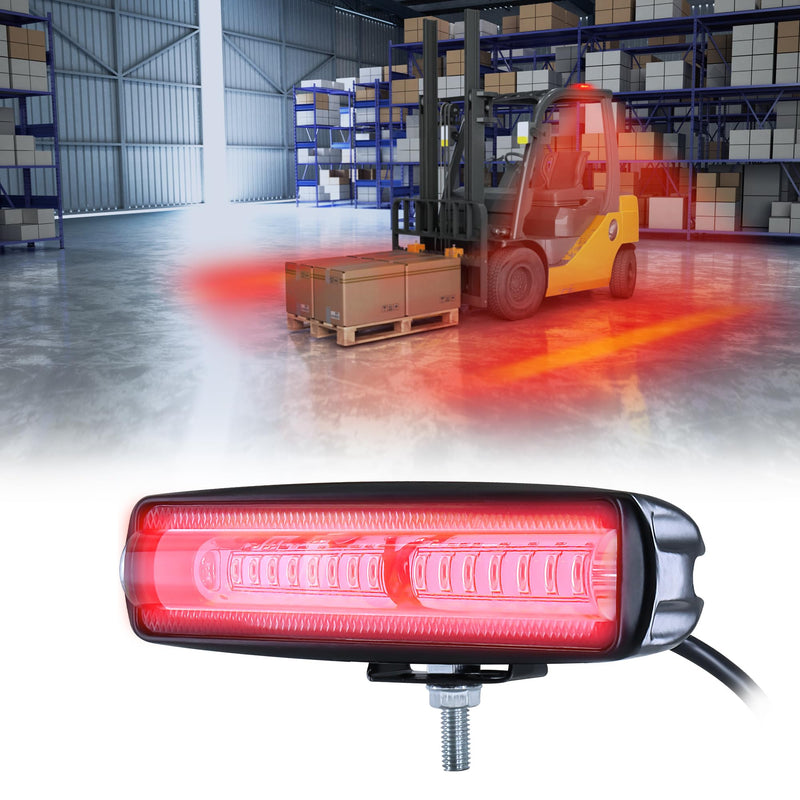 LED Forklift Light Side Line Warning Light 30W DC 12-80V Safety Lamp for Warehouse Pedestrian Area - Red 30W Red