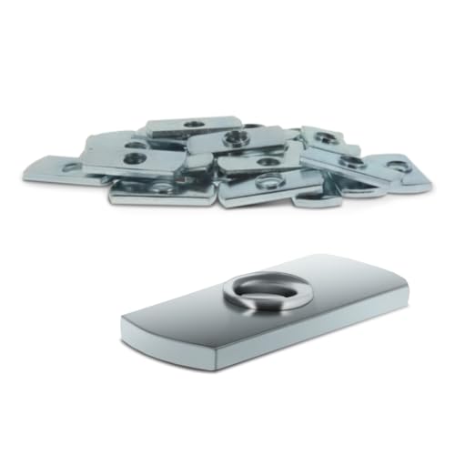 8020, 3785, 10 Series Steel 1/4-20 Centered Slide in Economy T Nuts Hardware Nuts for 1" 10 Series Aluminum Extrusions 80/20 (100 Pack) 100
