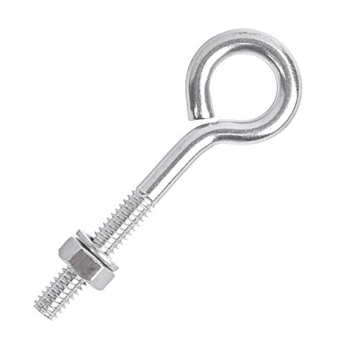 1/2” x 4” Long Stainless Steel Threaded Eyebolts, T316 Marine Grade – Lot of 1 1/2" x 4"