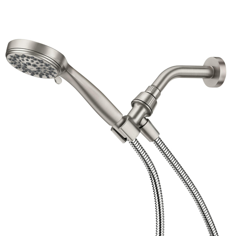 Moen 20091SRN 5-Setting Hand Held Brushed Nickel Spot Resist Shower Head, 2.5 GPM (Pack of 1)