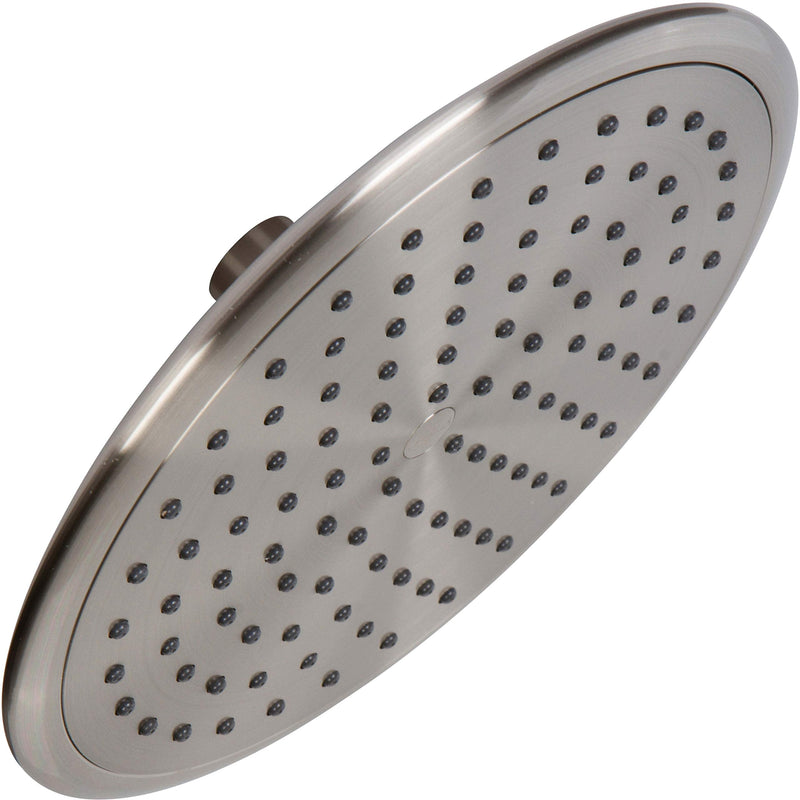 Waterfall Showerhead - 9 Inch Large Overhead Rain Shower Head - High Flow Best With Extension Arm, 1.8 GPM - Brushed Nickel & California Certified 1.8 GPM California