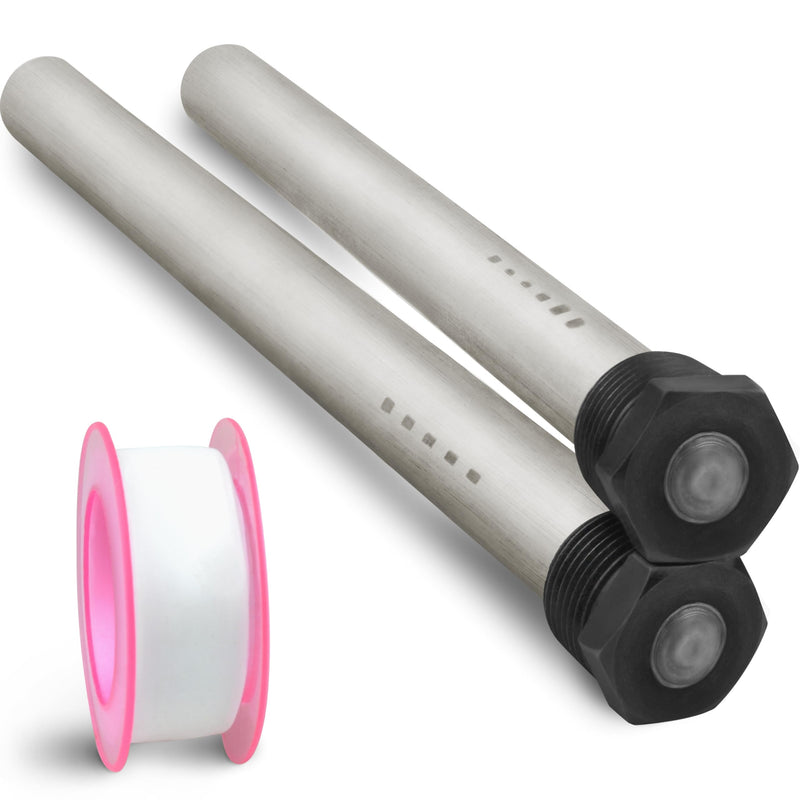 Anode RV Water Heater Set of 2 - Camper Water Heater Anode Rod 3/4'' Thread - Magnesium RV Anode Rod - Compatible with Mor-Flo and Suburban Water Heater Tanks